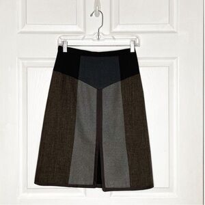 Rebecca Taylor A-Line Colorblock Skirt Size 2